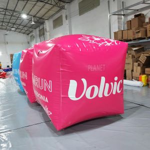 Custom Air Sealed Inflatable Cubic Buoy Inflatable Floating Square Buoy For