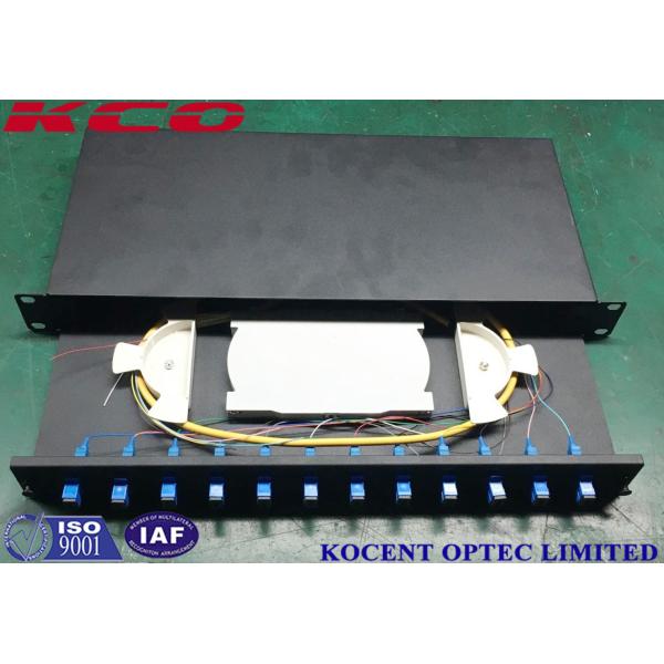 FTTx SC ST LC Fiber Optic Terminal Box / Drawer Type 19'' Fiber Patch Panel For