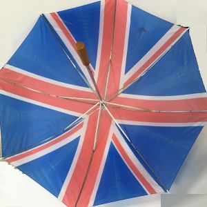 130cm Manual Open RPET Pongee Printed Golf Umbrellas