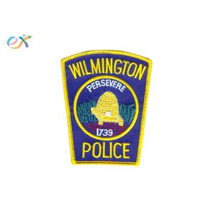 China Fashionable Custom Embroidered Police Badge Polyester Material Shape Customized on sale