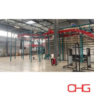 Power and Free Overhead Conveyor System for Steel Parts Coating Production Line