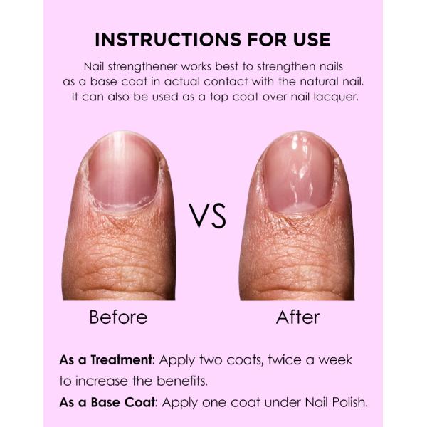 Custom Logo 3 in 1 Nail Strengthener Original Nail Repair Treatment 15ml Clear Top Coat Base Coat Air Dry Nail Polish