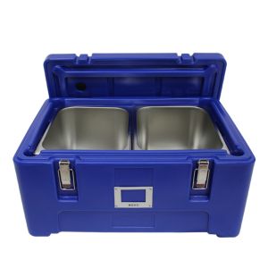 Cold Drinks 25L Insulated Food Transport Box Smooth Rotational Stackable