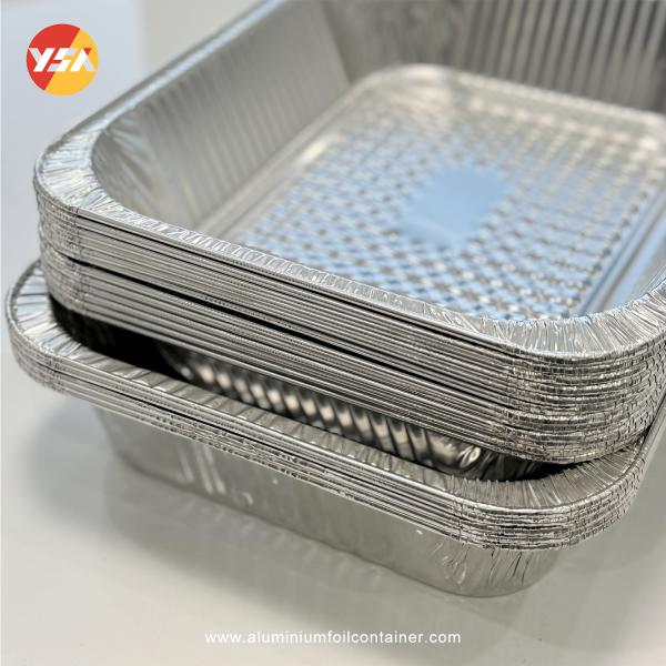 Large Foil Roasting Pans Cook Outdoor Party Rectangular Aluminum Foil Container