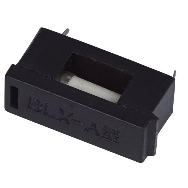 Buy 6.3A 250V AC Fuse Holder nylon PCB Mount 17.8mm Height With Cover at wholesale prices