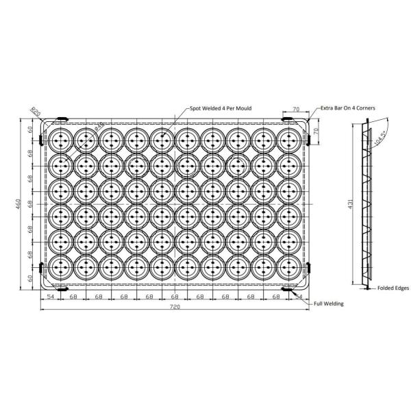 Buy RK Bakeware China Foodservice NSF Aussie Meat Pie Pallet Tray at wholesale prices