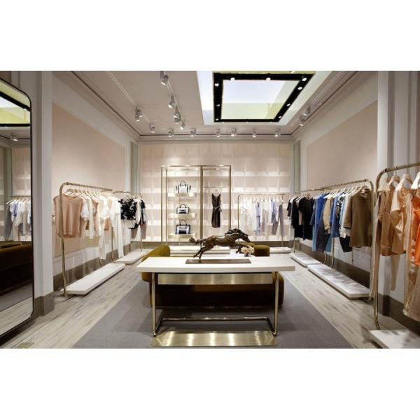 Buy Sturdy 304 Stainless Steel Storage Shelves Metal Clothes Stand at wholesale prices