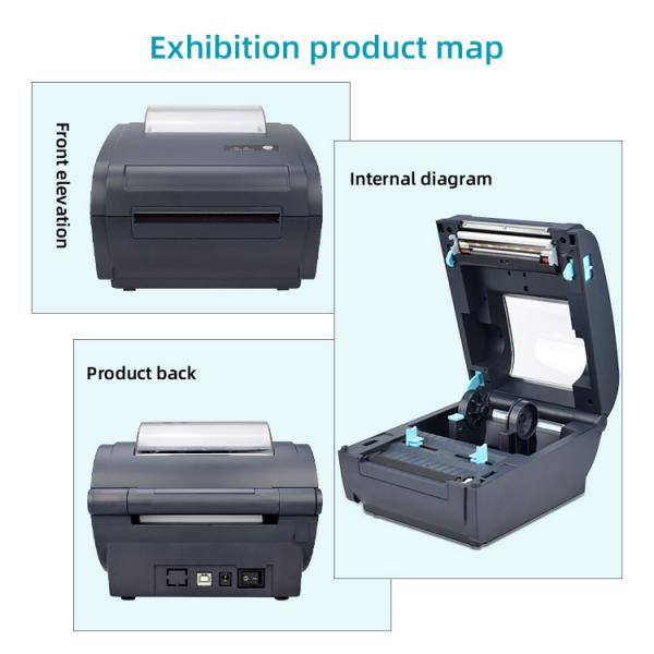 CPCL/ESC/P0S Command Wireless 4x6inch Mini Thermal Label Printer for Shipping Labels