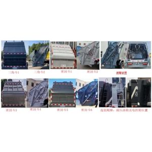25000kg Diesel Engine Compressed Garbage Truck High Cleaning Efficiency