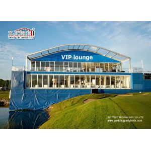 Customized Durable Double Decker Tents With Glass Walls And ABS Walls