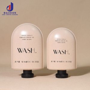Customized 350ml 250ml HDPE Plastic Special Shampoo Bottle Wholesale Eco