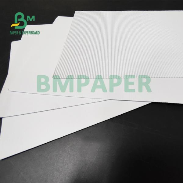120+ 120gsm White Corrugated Cardboard For Perfume Box 70 x 100cm F Flute