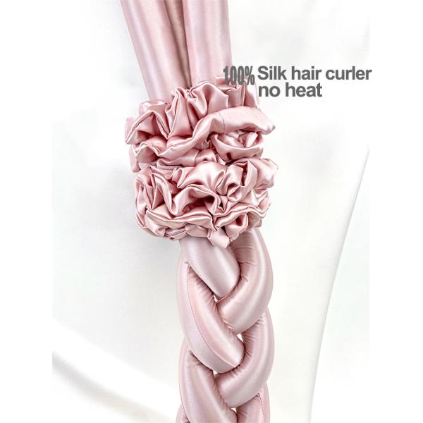 Portable Heatless Curling Rod Headband Silk Customized Size For Women