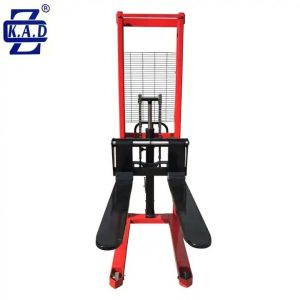 Easy operated 1500kg 3500mm Hydraulic forklift truck manual lift stacker using