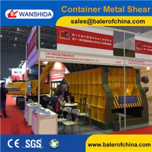 China China WANSHIDA Automatic Scrap Shear/Propane tanks Horizontal Shear Big Mouth Horizontal Shear Supplier on sale