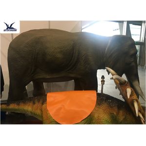Playground Zoo Decoration Lifelike Animatronic Animal Models Elephant Statues