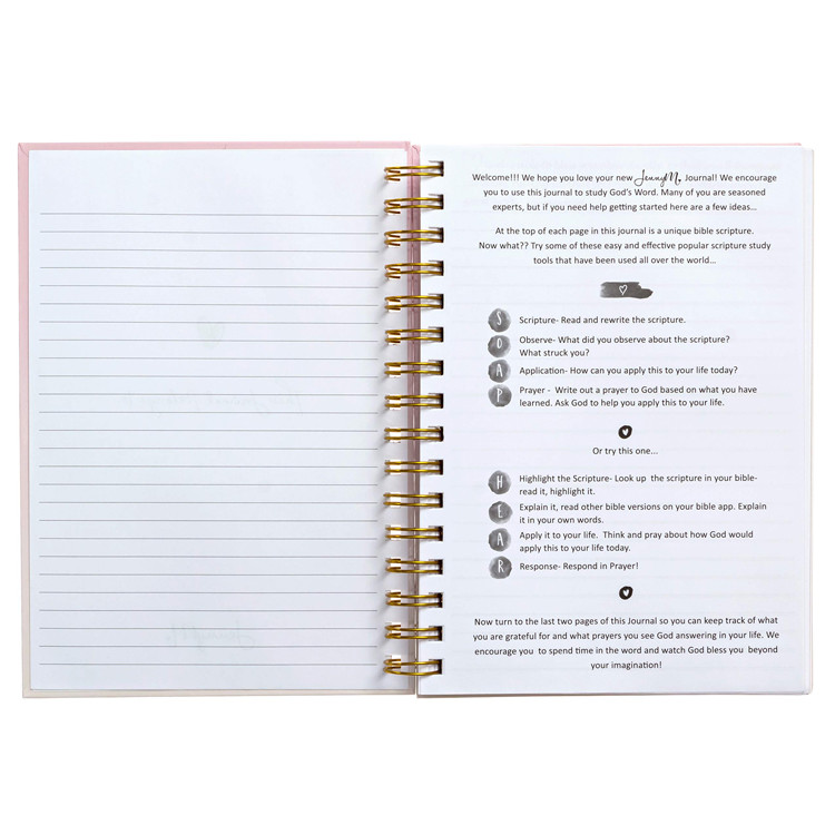 Custom Printing Bible Christian Planner Journal Notebook