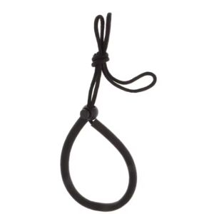 Black Safety Scuba Diving Adjustable Hand Wrist Strap Lanyard With Loop