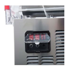 Two Bowl Ice Slush Machine Smoothie Machine With Cooler System For Restaurant