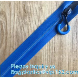 Water-Resistant Zipper, TPU Gastight Waterproof Zippers, Metal, Nylon, Stopper,