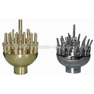 Adjustable Three Layer Water Fountain Nozzles Scattering Spray Fireworks Shape