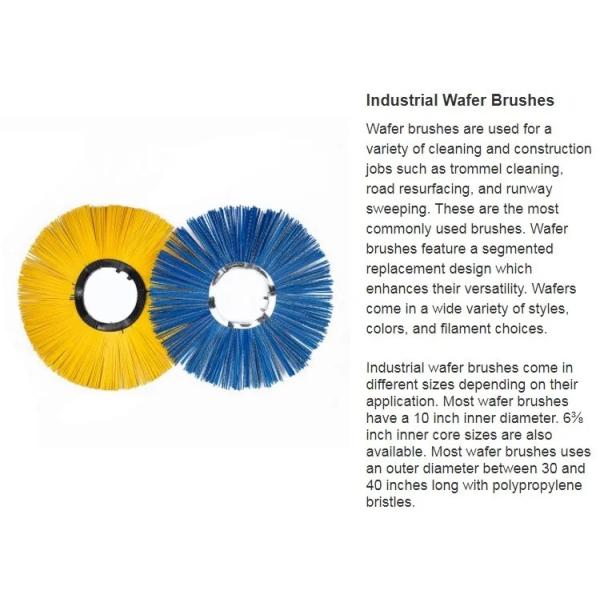 Electric Road Sweeping Brush Curb Broom 205mm Customized