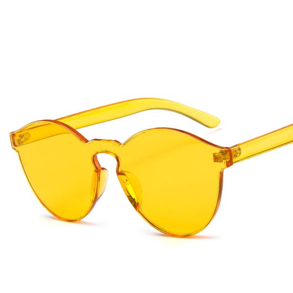 Colorful One Piece Lens Transparent Round Retro Hot Sale Sunglasses