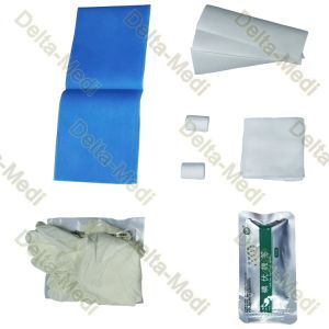 Blood Didysis Dressing Pack With Gloves Gauze Piece Cotton Swab Cotton Adhesive