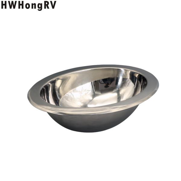 HWhongRV Campervan Public Mobile Toilet Stainless Steel oval Hand Wash campervan Basin Kitchen Sink