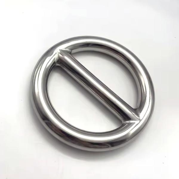 Polished Stainless Steel 304/316 Welded O Ring Round Ring Cross Bar O Ring for Marine