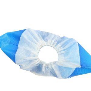 1000pcs One Carton Disposable Blue Soft Antiskid Shoe Cover With CE with High