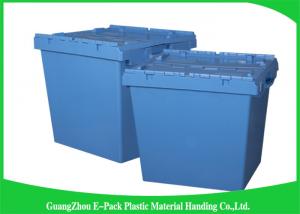 China Nesting Logistic Heavy Duty Storage Boxes , Plastic Storage Bins With Hinged Lids on sale