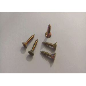 4*16mm Yellow Zinc Finished CSK Head Chipboard Screw For The Hinge Or Slide