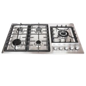 Stainless Steel Panel 5 Burner Built In Hob Multifunction