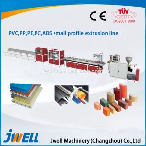 Jwell PVC,PP,PE,PC,ABS small profile extrusion line