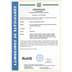 Guangzhou Fleon lighting Certifications