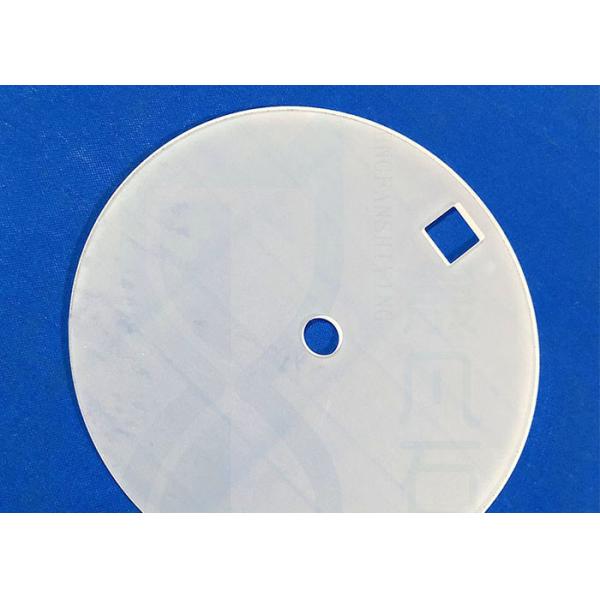 Optical Silica Fused Large Frosted Sio2 Quartz Disc Plate With Hole