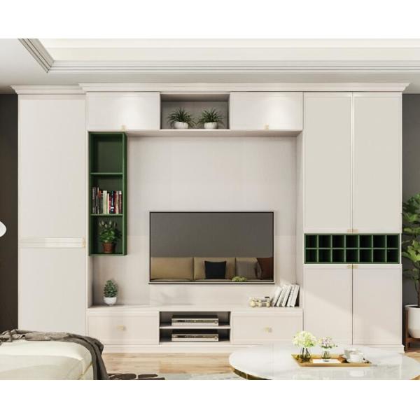 180CM Oak TV Entertainment Unit Multi Color Wood TV Stand Arbitrarily ODM