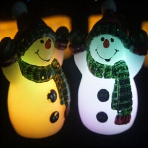 Eclectronic Christmans Snowman Candles