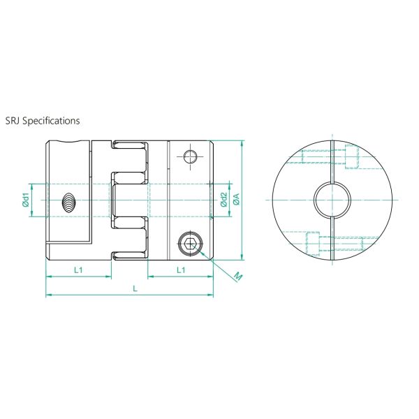 SRJ-30C Jaw Coupling 30×35mm Lovejoy Couplings Quick Connect Coupling