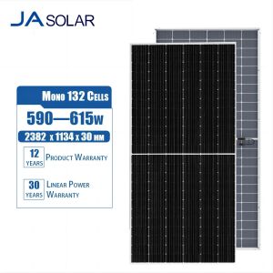 Quality JA Solar Deep Blue 4.0 Pro 595w 590w 605w 615w 600 Watts Bifacial N Type PV Panel Mono for sale