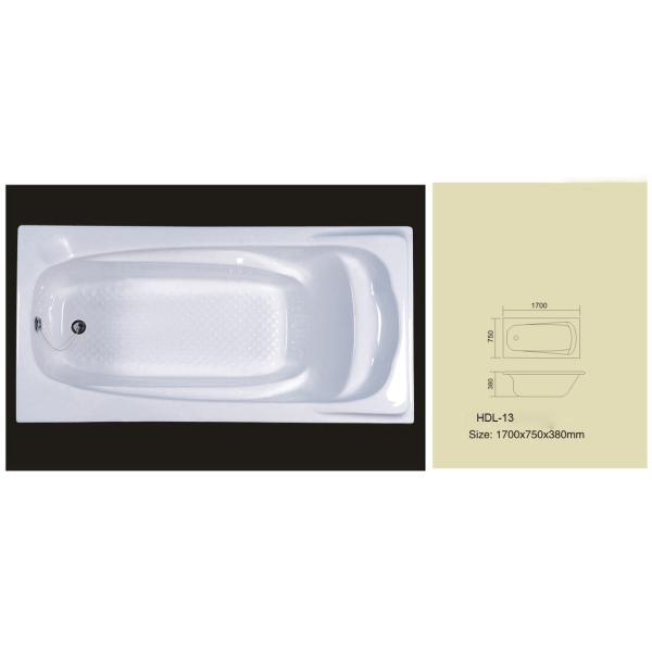 Buy Acrylic bathtub, simple bathtub, common bathtub,sanitary ware, bathroom bath tub HDL-13 at wholesale prices