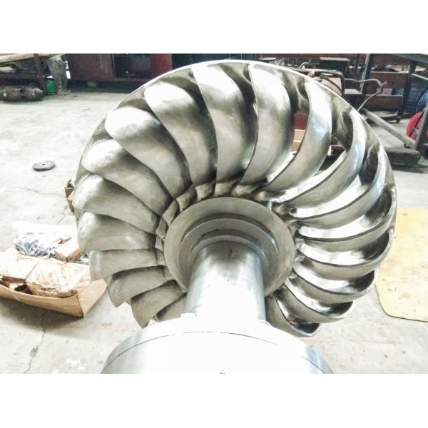Stainless steel 100kw-1000kw Hydro Turbine Runner / Turgo Turbine Wheel