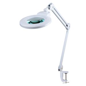 Changeable Lens Magnifying Reading Lamp With Stand Industrial Adjustable