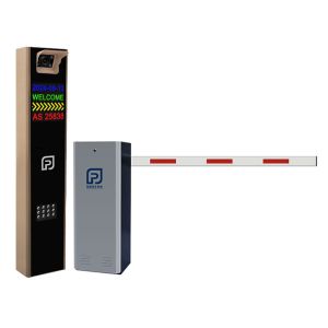 Intelligent Parking Management with Printer Ticket Device and Folding Barrier