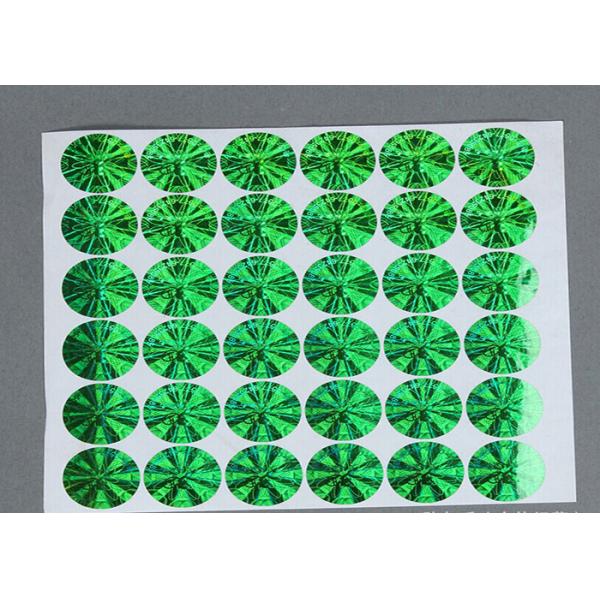 Rainbow Color Security Hologram Sticker , Custom Vinyl Decals Stickers