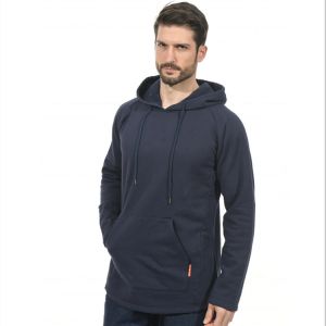Navy Blue Fire Retardant Sweatshirt With Zipper CAT2 S - 5XL