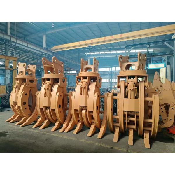 Wood Rotating Hydraulic Log Grapple For 4 Ton 6 Ton Excavator