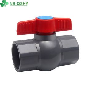 Plastic Water Butterfly Handle PVC Octagonal Female/Male Ball Valve for Water