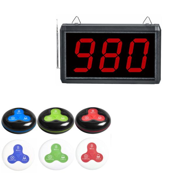 High Quality Wireless Table Pager Service Call Button System with Display